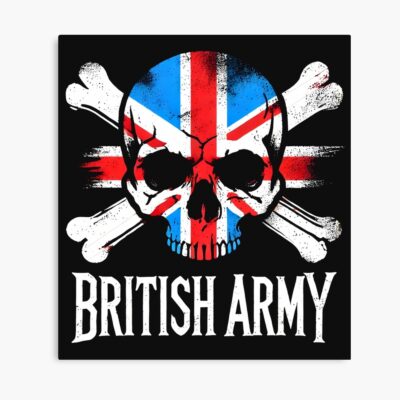 British Army Skull And Cross Bones Poster