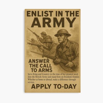Join The British Army Recruitment Poster