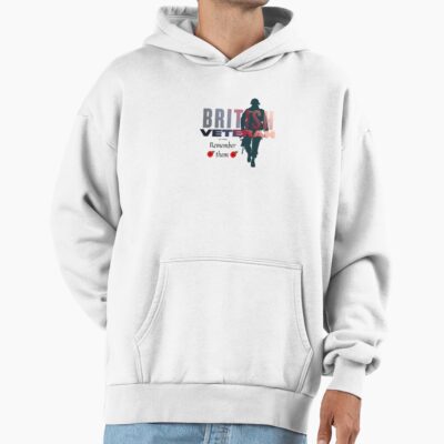 Proud British Veteran Heritage Style Hoodie