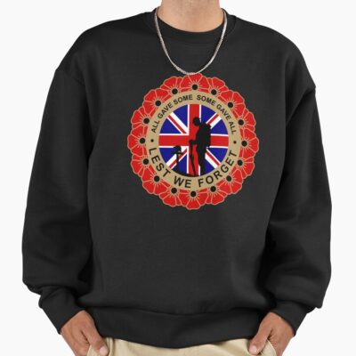 Lest We Forget Remembrance Poppy Sweatshirt