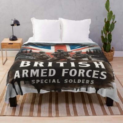 British Military Armed Forces Service Throw Blanket