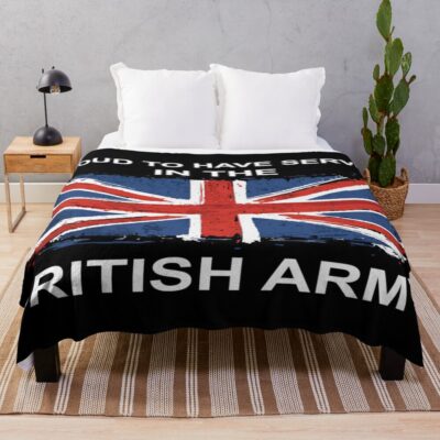 British Army Military Armed Forces Throw Blanket