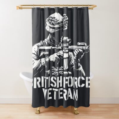 British Armed Forces Military Veteran Shower Curtain