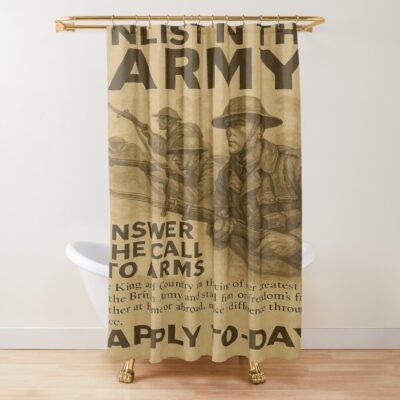 Join The British Army Recruitment Shower Curtain