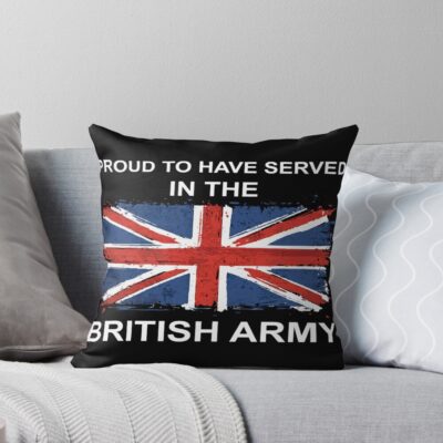 British Army Military Armed Forces Throw Pillow