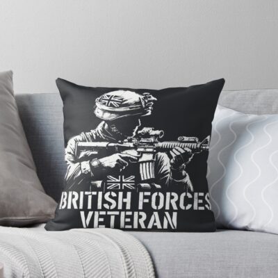 British Armed Forces Military Veteran Throw Pillow
