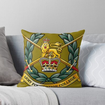British Army Foundation College Harrogate Throw Pillow