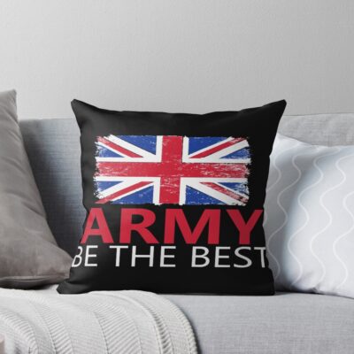 British Army Flag Military Forces Throw Pillow