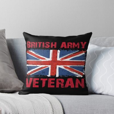 British Army Military Veteran Service Throw Pillow