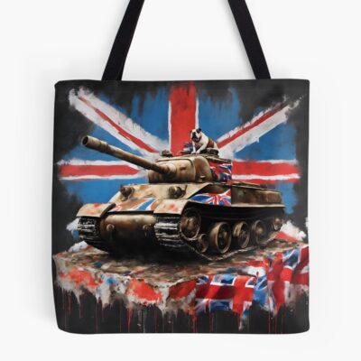 British Bulldog World War 2 Army Tank Tote Bag