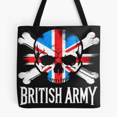 British Army Skull And Cross Bones Tote Bag